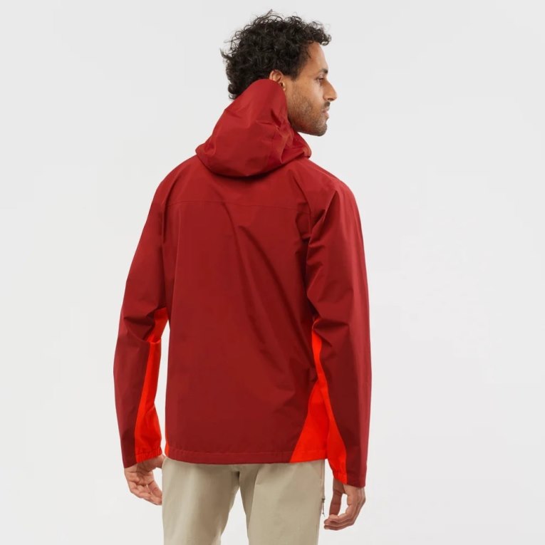 Chaquetas Shell Salomon Outline GTX 2.5 Layers Impermeables Hombre Rojos | MX BJKG573